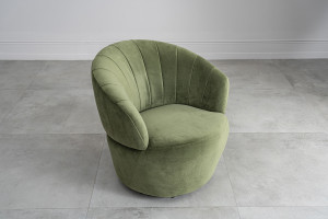 Chic Swivel Armchair Olive