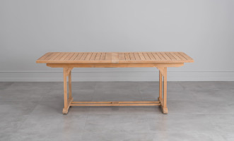 Corfu Extension Teak Table 300/256/212*100*75 cm