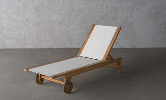 Riviera Teak Sunlounger