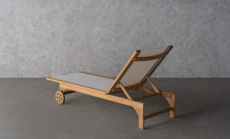 Riviera Teak Sunlounger