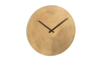 Clock Round Metal Gold S