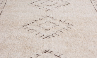 Rune Rug 160x230 cm (brown pattern) with fringe