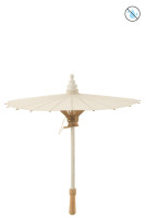 Parasol Cotton/Wood White (48x48x57cm)