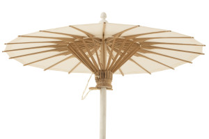 Parasol Cotton/Wood White (48x48x57cm)