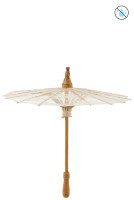 Parasol Cotton/Wood White (44x44x54cm)