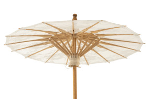 Parasol Cotton/Wood White (44x44x54cm)