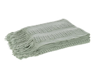 Knitted Throw Acryl Light