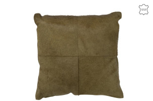 Cowhair Cushion Olive