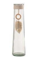 Vase Long Feather Glass L