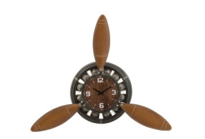 Clock Propeller Iron Brown