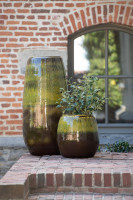 Olive Flower Pot Green