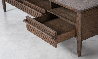 Lines Media Console with 3 Drawers