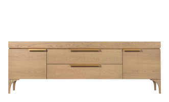 Bridge Low Media Console Cappuccino finish