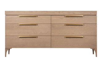 Bridge 6-Drawers Chest Cappuccino finish