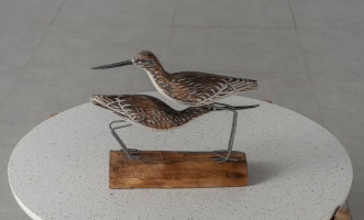 Wooden Decoration Bird On Stand