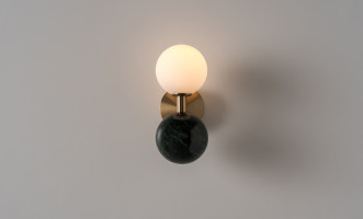 Dalt Wall Lamp Green Marble