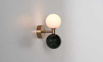 Dalt Wall Lamp Green Marble