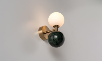 Dalt Wall Lamp Green Marble