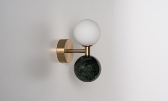 Dalt Wall Lamp Green Marble