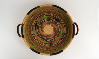 Large Woven Tray Ghana Kiwi