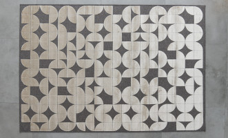 Puzzle Grey Carpet 280x380 cm