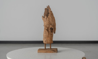 Teak Wooden Sculpture On Stand
