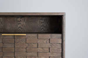 Textures Bar Cabinet with 2 Doors