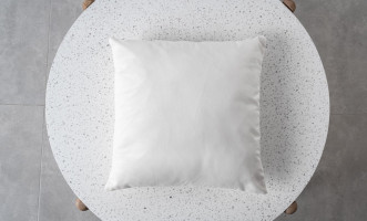 Cushion Square Velvet White