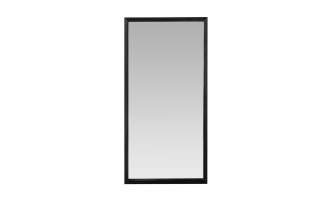 Mirror Rectangular Wood Black L