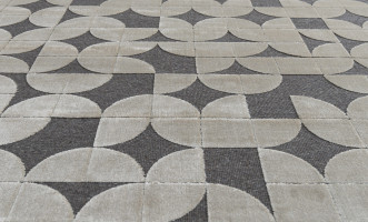 Puzzle Grey Carpet 200x290 cm