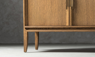 City Media console Honey Oak color