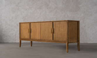 City Media console Honey Oak color