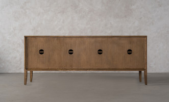 City Media console Honey Oak color