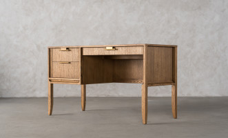 City Compact desk Honey Oak color