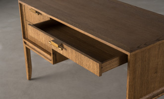 City Compact desk Honey Oak color