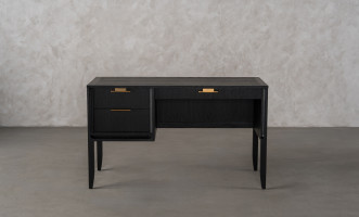 City Compact desk Black Oak color