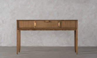 City Console table Honey Oak color