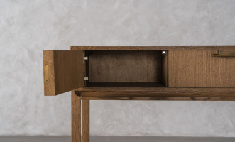 City Console table Honey Oak color