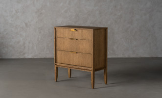 City Small Chest of Drawer Honey Oak color