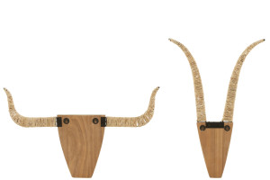 Wall Decoration Bull Set of 2