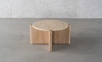 Pebble Coffee Table L (Stone top)