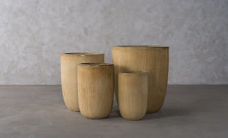 Tall U-Shape Planters Sand Set of 4