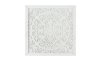 Ethnic engraved wood panel