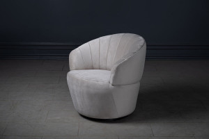 Chic Swivel Armchair Camel