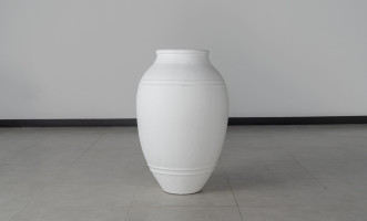 Vase Terracota With Simple Motif Large