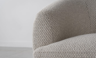 Bonnie Swivel Armchair (Fabric A1417 Color 4C)