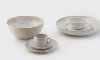 Eivissa Tea Cup and Saucer sand beige 230 ml