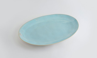 Eivissa Oval Platter sea blue 45 cm