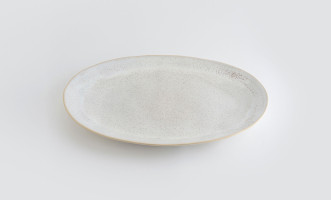 Eivissa Oval Platter sand beige 45 cm