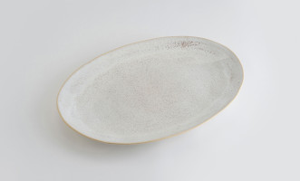 Eivissa Oval Platter sand beige 45 cm